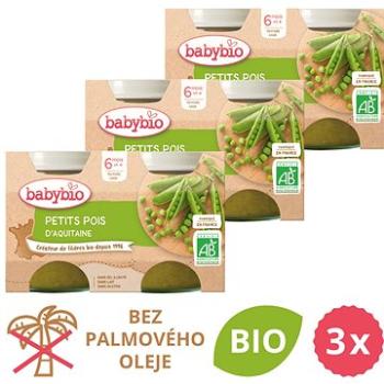 BABYBIO Hrášok 3× (2× 130 g) (BABY11793s)