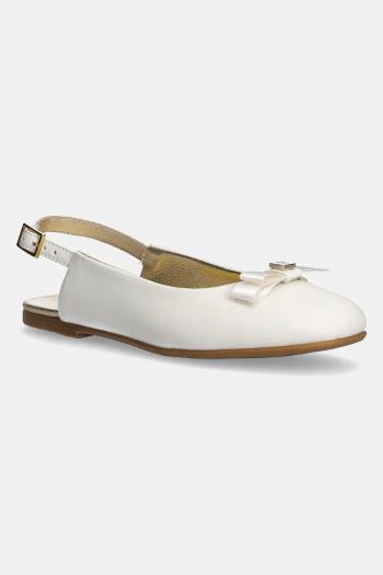 Detské balerínky Tommy Hilfiger biela farba, T4A3-33929
