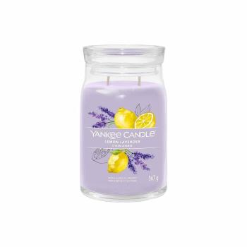 Yankee Candle vonná sviečka Signature v skle veľká Lemon Lavender, 567 g