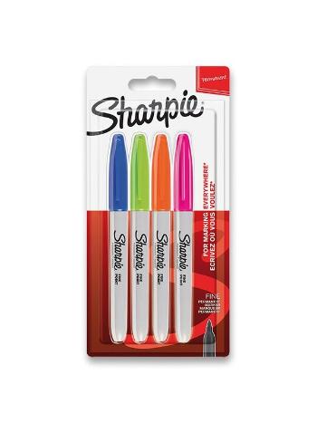 SHARPIE PERMANENTNY POPISOVAC FINE SUPRAVA 4 KS DOPLNKOVE FARBY