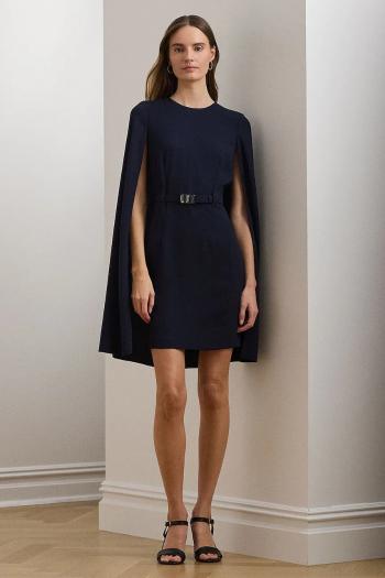 Šaty Lauren Ralph Lauren tmavomodrá farba, mini, priliehavá, 253963624