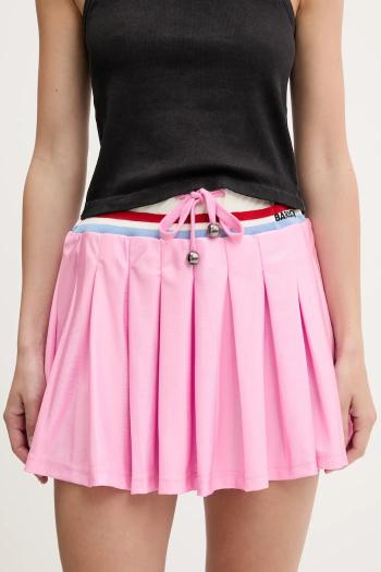 Sukňa Barrow ružová farba, mini, áčkový strih, S5BWWOSK119