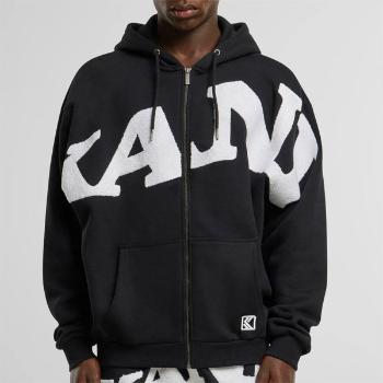 Mikina Karl Kani Wavy Retro OS Full Zip Hoodie Black - M