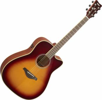 Yamaha FGC-TA Brown Sunburst Elektroakustická gitara Dreadnought