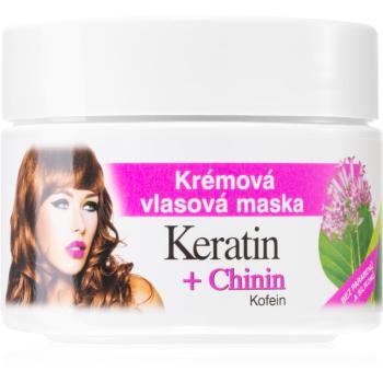 Bione Cosmetics Keratin + Chinin krémová maska na vlasy 260 ml