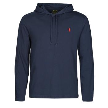 Polo Ralph Lauren  K223SC08-LSPOHOODM9-LONG SLEEVE-T-SHIRT  Tričká s dlhým rukávom Námornícka modrá