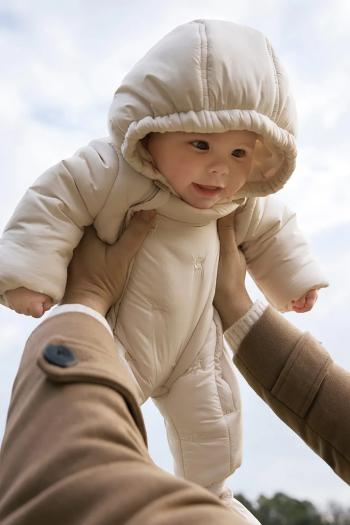Overal pre bábätká Mayoral Newborn béžová farba, 2603