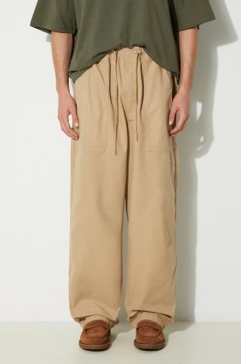 Bavlnené nohavice Vans Premium Classics LX Easy Trouser béžová farba, VN000GZ2SQ71