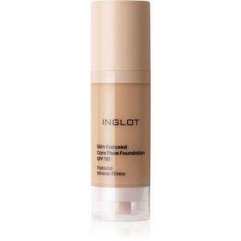 Inglot Skin Focused Care Face Foundation SPF 50 krycí make-up SPF 50 odtieň Medium Apricot 30 ml