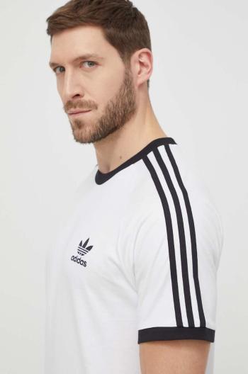 Bavlnené tričko adidas Originals Adicolor Classics 3-Stripes Tee biela farba, vzorované, IA4846,