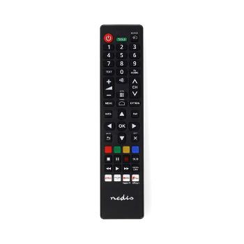 Nedis TVRC45PASHBK - Náhradný Diaľkový Ovládač | Panasonic / Sharp TV | Predprogramovaný | Čierna