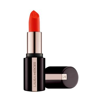 Laura Mercier Vyhladzujúci matný rúž Caviar (Smoothing Matte Lipstick) 3,8 g 500 Flame Challis