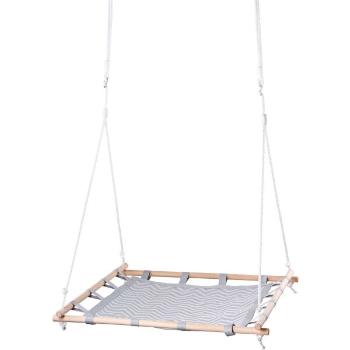 WOODY ROCKING SQUARE 100 CM Houpací čtverec s textilií, šedá, velikost