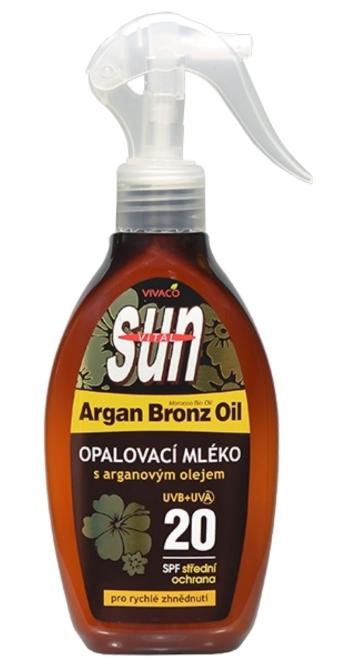 VIVACO Opaľovacie mlieko s arganovým olejom SPF20 200 ml