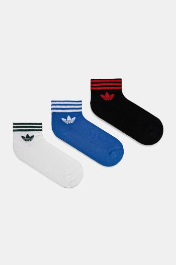 Ponožky adidas Originals 3-pak čierna farba, JI9487