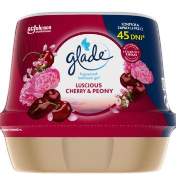 GLADE osviežovač vzduchu gél do kúpeľne Luscious Cherry & Peony 180 g