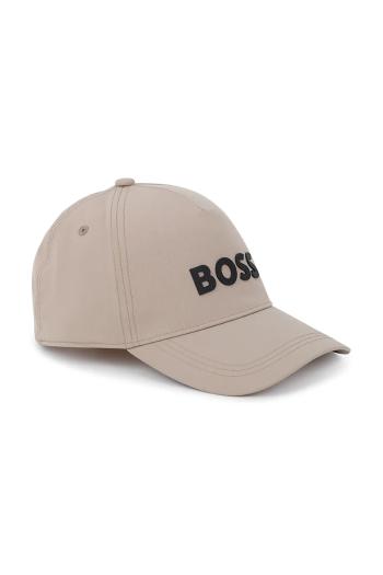 Detská baseballová čiapka BOSS béžová farba, jednofarebná, J52268