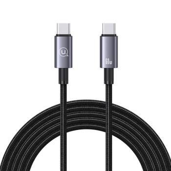 USAMS US-SJ664 60W Kábel USB Typ-C / Typ-C 2 metre čierny