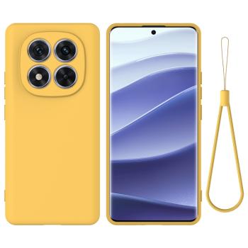 RUBBER Ochranný obal pre Xiaomi Redmi Note 14 Pro 5G / Poco X7 žltý