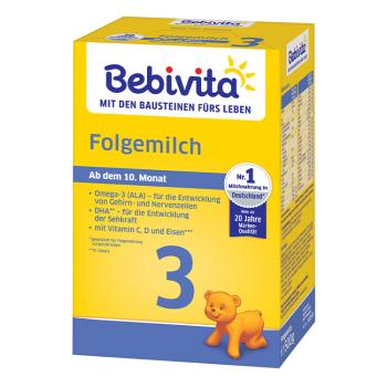 BEBIVITA Mlieko 3 Instantná pokračovacia mliečna výživa od uk. 9. mesiaca, 500 g