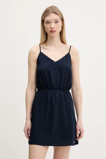 Šaty Tommy Jeans tmavomodrá farba, mini, áčkový strih, DW0DW20613