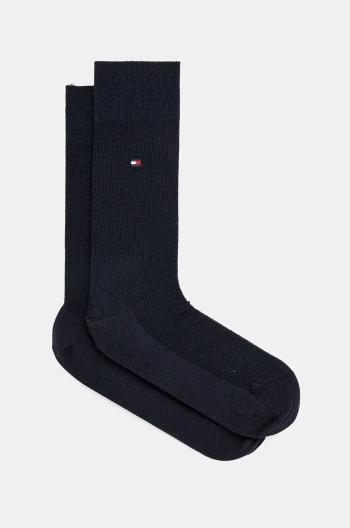 Vlnené ponožky Tommy Hilfiger tmavomodrá farba, 701228790