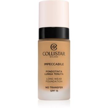 Collistar Impeccabile Long Wear Foundation dlhotrvajúci make-up SPF 15 4G Golden Sand 30 ml