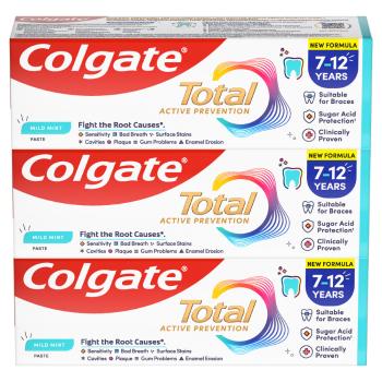 COLGATE Total Junior zubná pasta pre deti 7-12 rokov 3 x 50 ml