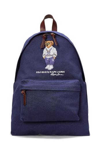Ruksak Polo Ralph Lauren pánsky, tmavomodrá farba, veľký, s potlačou, 405962432