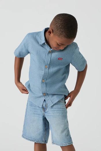 Detská bavlnená košeľa Levi's SS WOVEN SHIRT 8EH426