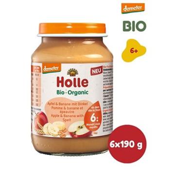 HOLLE BIO Jemné banány s krupicou 6× 190 g (7640104954484)