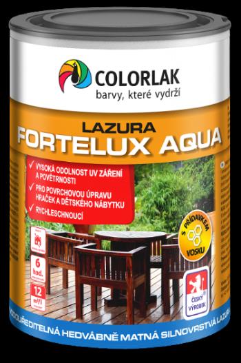COLORLAK FORTELUX AQUA V1407 - Vodou riediteľná hrubovrstvá lazúra AQUA - bezfarebná 0,9 L