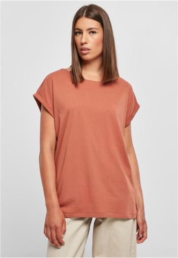 Urban Classics Ladies Extended Shoulder Tee terracotta - XXL