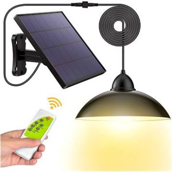 LEDSolar 12, solárna závesná lampa do záhrady s diaľkovým ovládaním, iPRO, 8 W, studené svetlo (8595654702087)