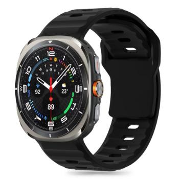 Tech-Protect Silicone Line remienok na Samsung Galaxy Watch Ultra 47mm, black