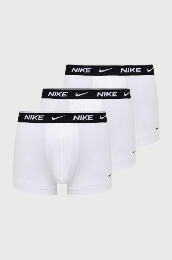 Boxerky Nike (3-pak) pánske, biela farba