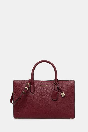 Kožená kabelka MICHAEL Michael Kors zelená farba, 30F4GETS2L