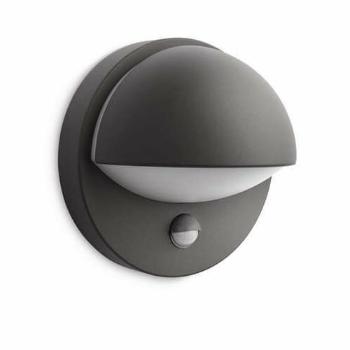 Aplică de iluminat exterior Philips 16246/93/16 June IR 1x E27 12 W IP44, antracit, gri închis