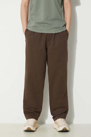 Bavlnené nohavice ICECREAM Skate Pant hnedá farba, strih chinos, IC24109