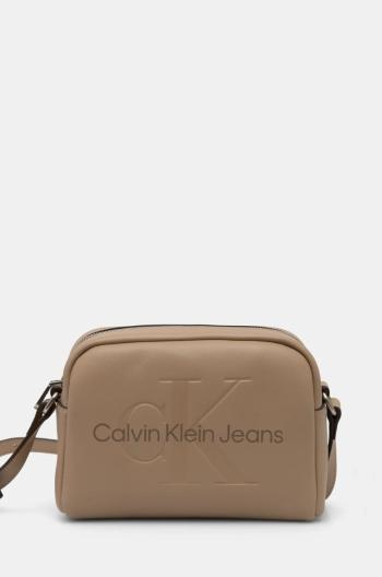 Kabelka Calvin Klein Jeans béžová farba, K60K612220