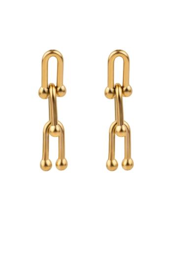 Marc Malone Úchvatné pozlátené visiace náušnice Ivy Gold Earrings MCE250180G