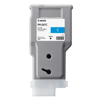 CANON PFI-207 C - originálna cartridge, azúrová, 300ml