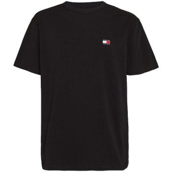 Tommy Jeans  Badge Crew T-Shirt Black  Tričká a polokošele Čierna