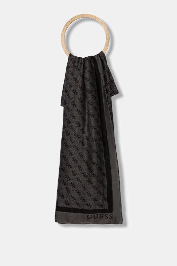 Šál Guess KATYA šedá farba, vzorovaný, AW5341 POL03