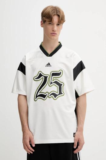 Tričko adidas Originals pánske, béžová farba, s nášivkou, JY2762