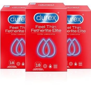 DUREX Feel Thin Extra Lubricated Pack 3× 18 ks (5997321774800)