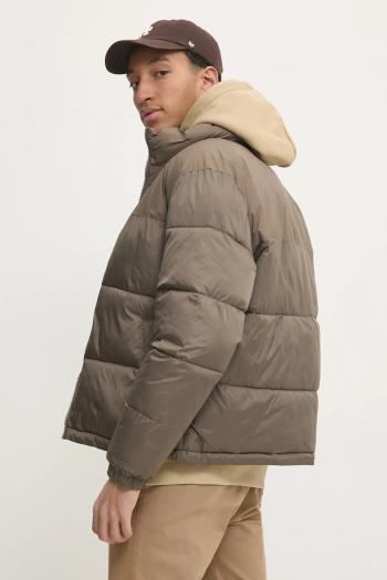 Bunda Hollister Co. pánska, hnedá farba, zimná, KI332-4105