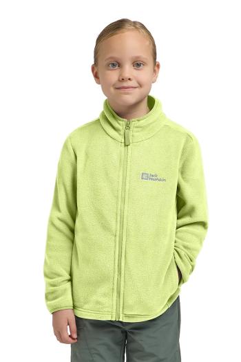 Detská mikina Jack Wolfskin TAUNUS JACKET K zelená farba, jednofarebná, 1609482