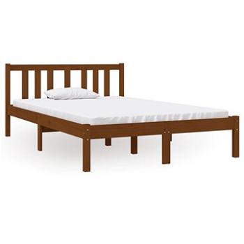 Rám postele medovo hnedý masívne drevo 120 × 190 cm Small Double, 814857