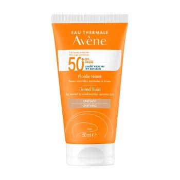 Avène Tónovaný fluid na opaľovanie pre citlivú, normálnu až zmiešanú pleť SPF 50+ Unifying (Tinted Fluid) 50 ml